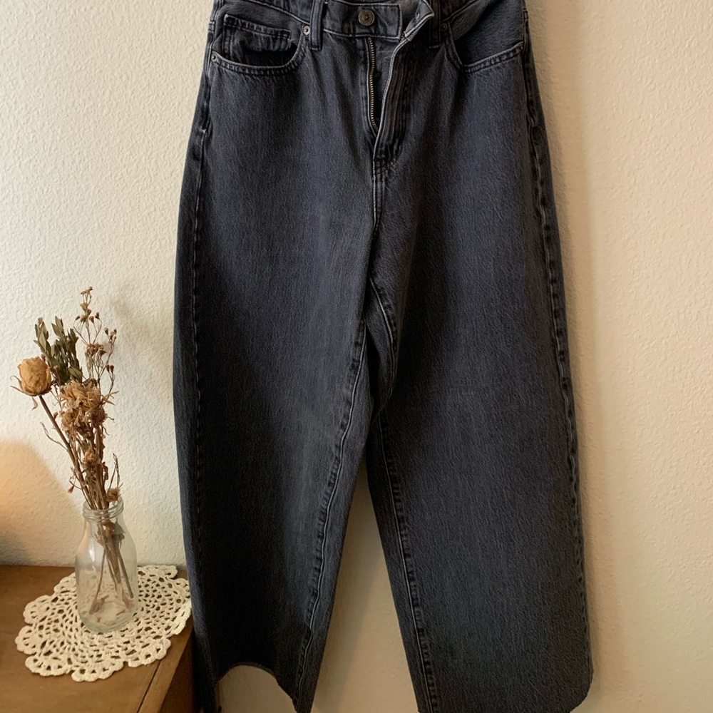 wide leg cropped jeans